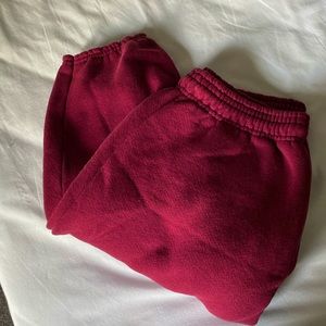 RED/BURGUNDY SWEATPANTS